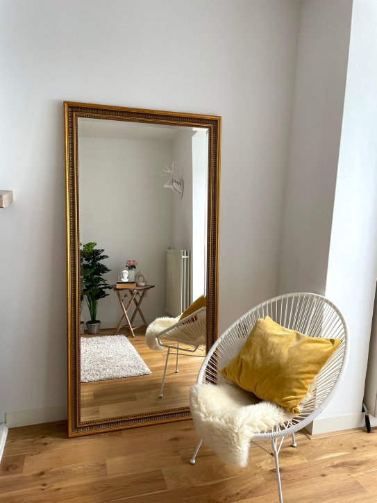 0000M1036ag Mirror Cesarino Antiquegold