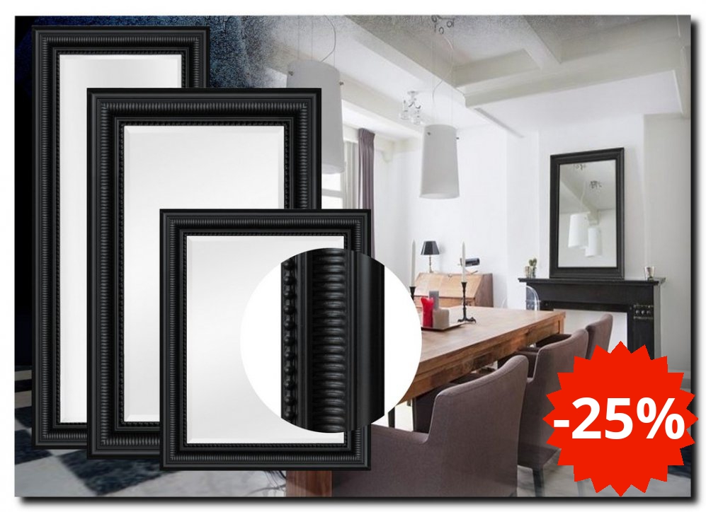 0000M1036b Mirror Cesarino Black