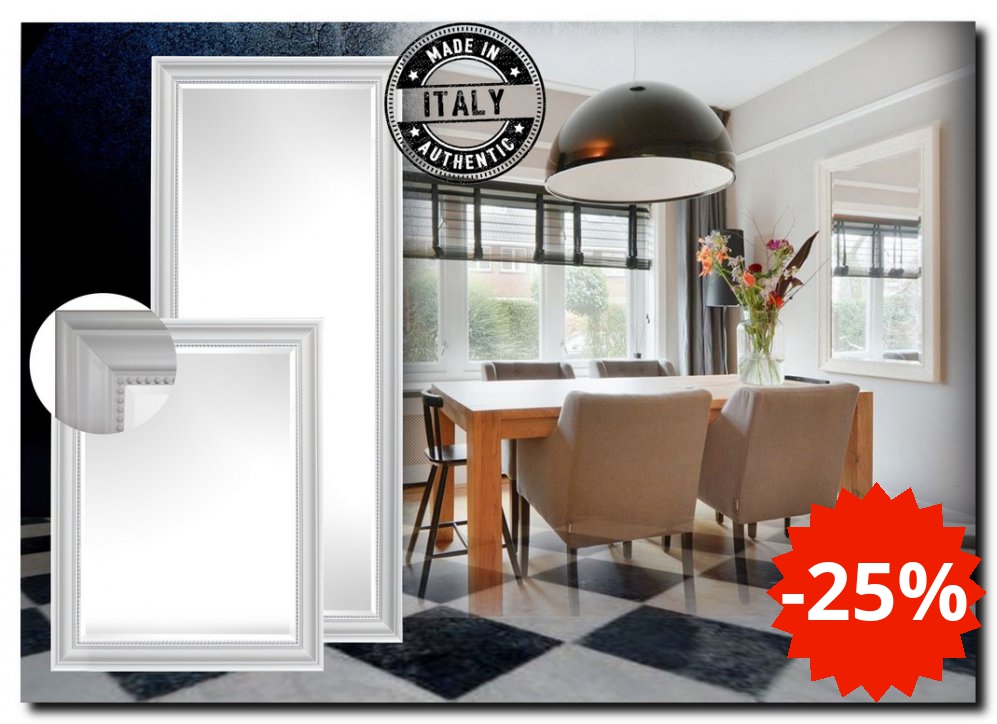 00aaM2303-2w Mirror Nino White