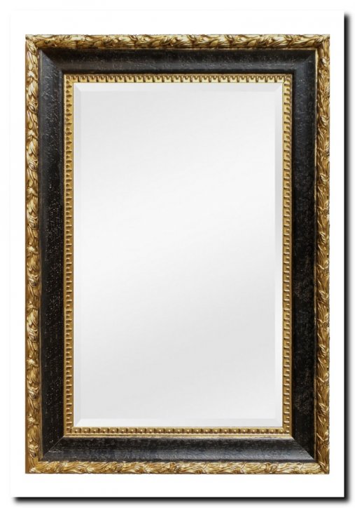 195-044 Mirror Ponzio Antiquegold-black