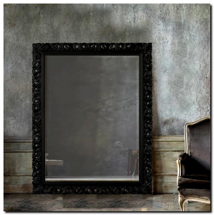 526b Mirror Francesco Black