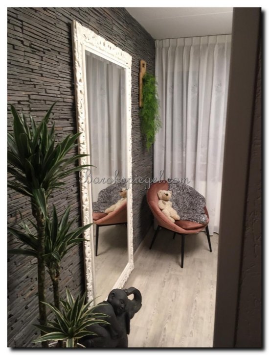 526shw Mirror Francesco Shabby White