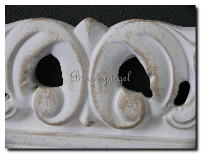 526shw Mirror Francesco Shabby White