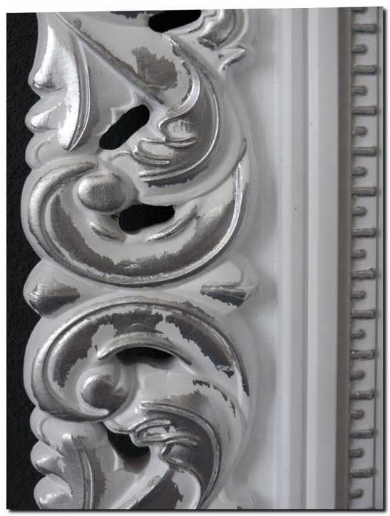 526ws Mirror Francesco White with Silver