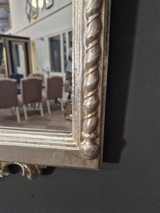 7.0021-L-A Mirror Ambra Silver