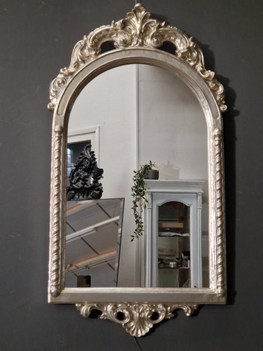 7.0021-L-A Mirror Ambra Silver