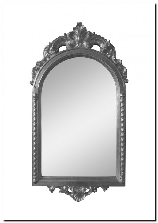 7.0021-L-B Mirror Ambra Antiquesilver