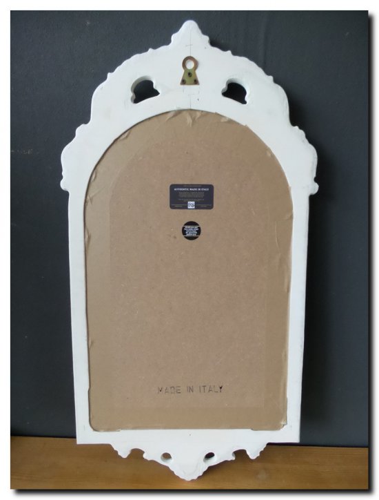 7.0021-L-H Mirror Ambra White