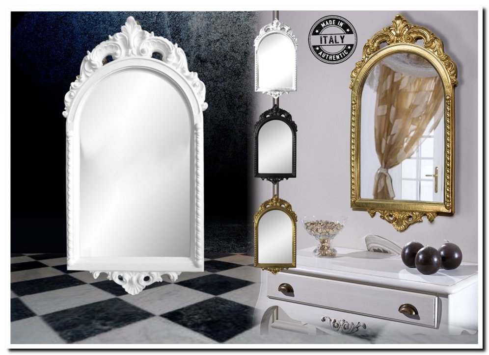 7.0021-L-H Mirror Ambra White