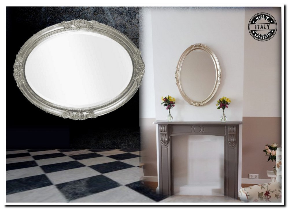 7.1699-B-A Mirror Agnese Silver