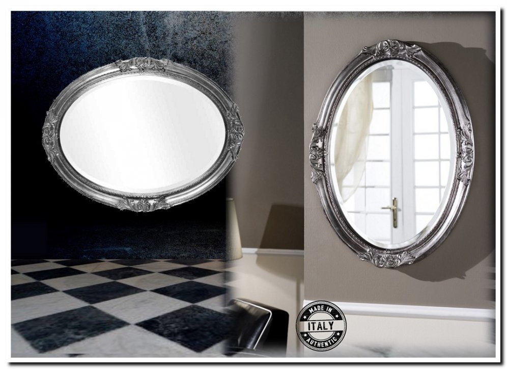 7.1699-B-B Mirror Agnese Antiquesilver