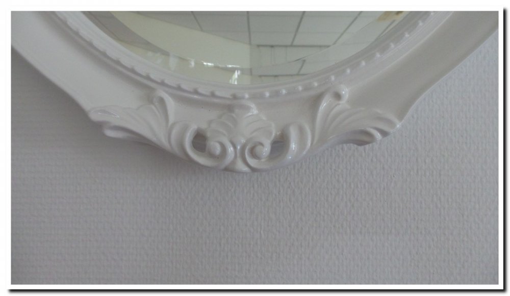 7.1699-B-H Mirror Agnese White highgloss