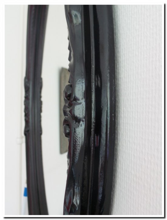 7.1699-B-I Mirror Agnese Black highgloss