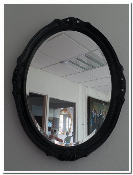 7.1699-B-I Mirror Agnese Black highgloss