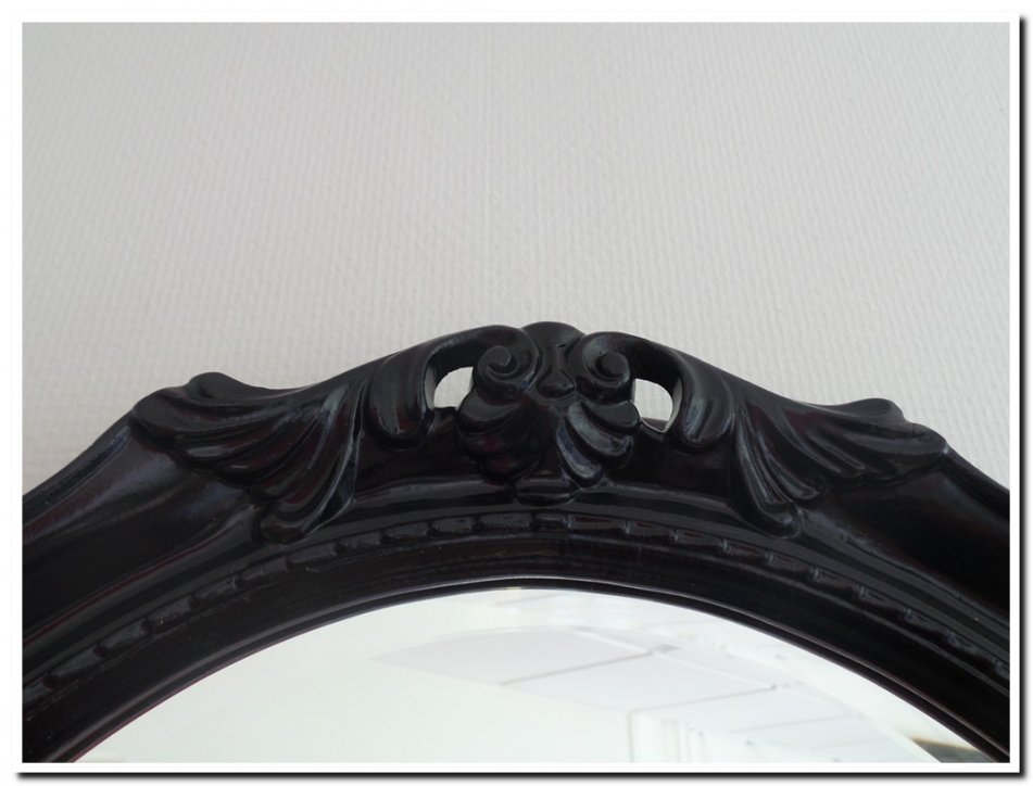 7.1699-B-I Mirror Agnese Black highgloss