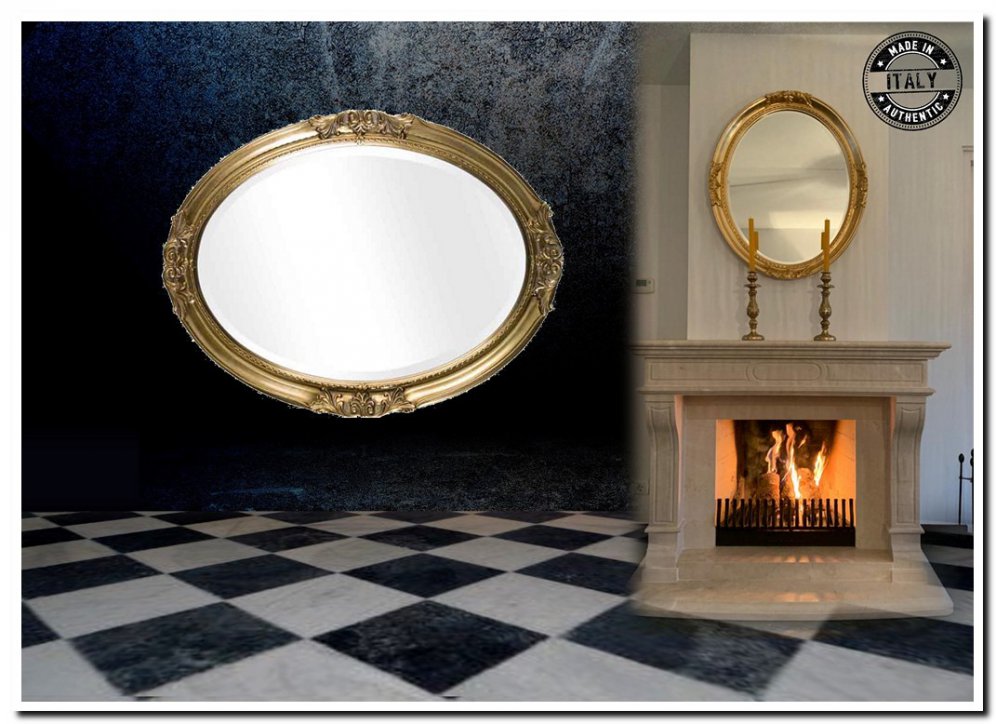 7.1699-B-O Mirror Agnese Gold