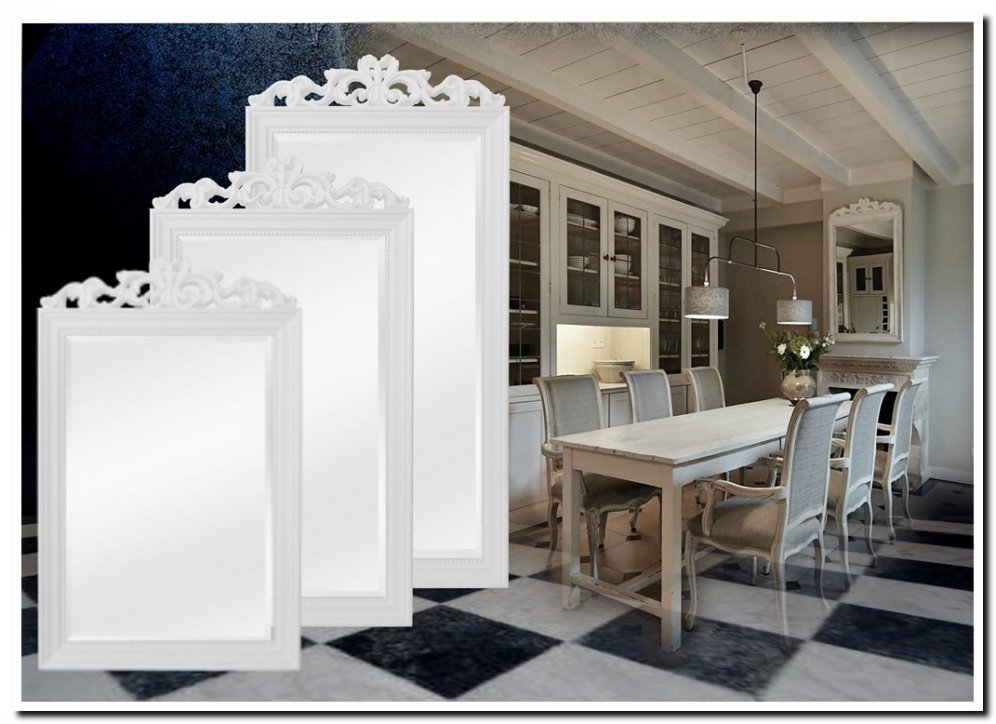 851w Mirror Rufino White