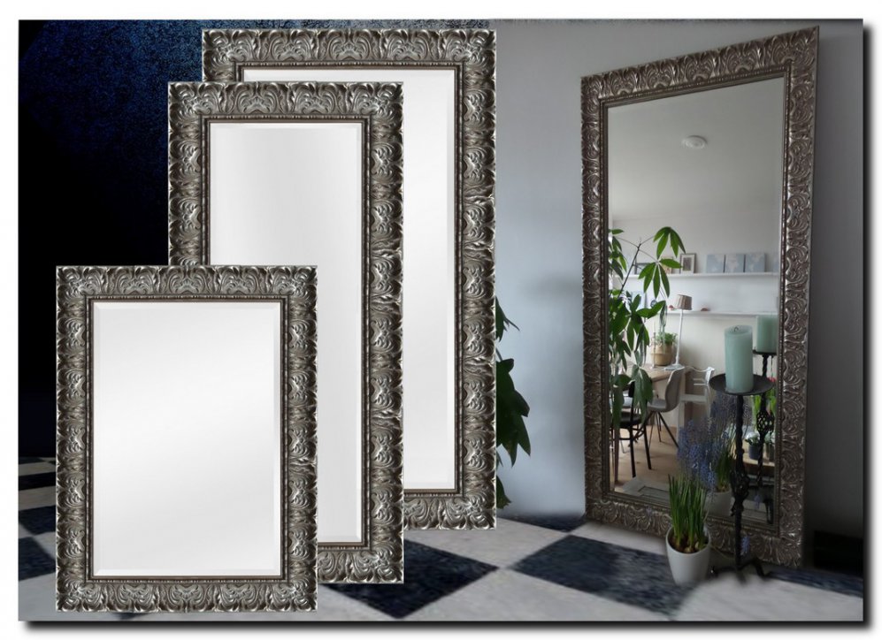 8690as Mirror Prague antiquesilver