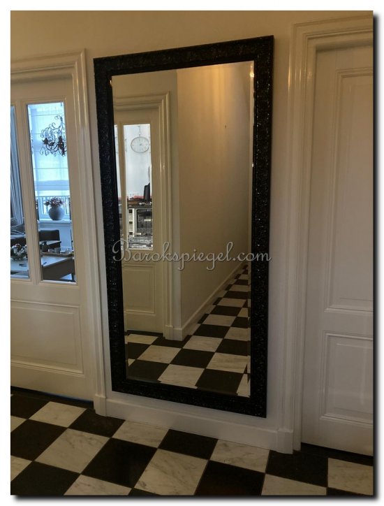 8690b Mirror Prague Black gloss