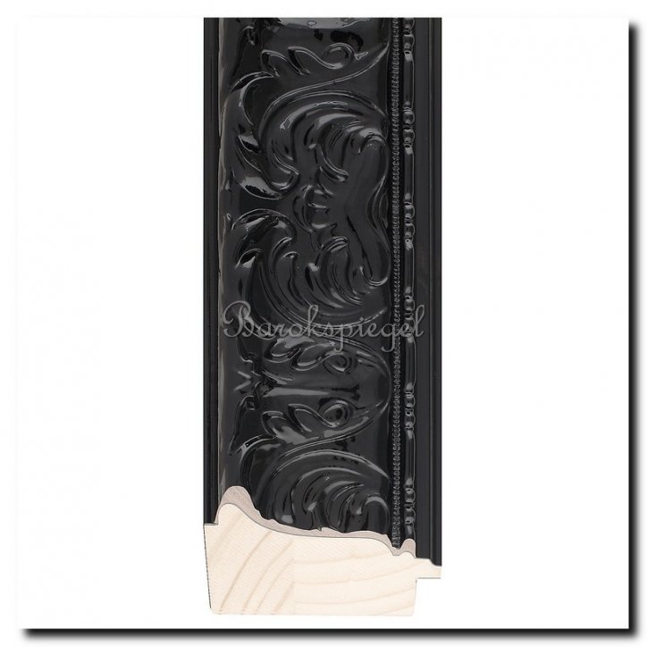 8690b Mirror Prague Black gloss