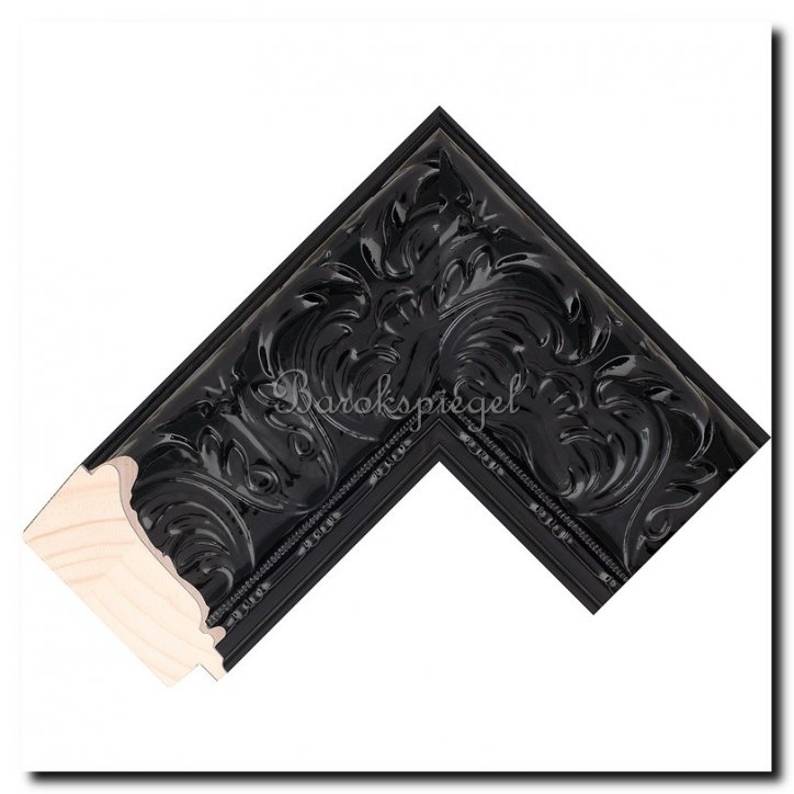 8690b Mirror Prague Black gloss