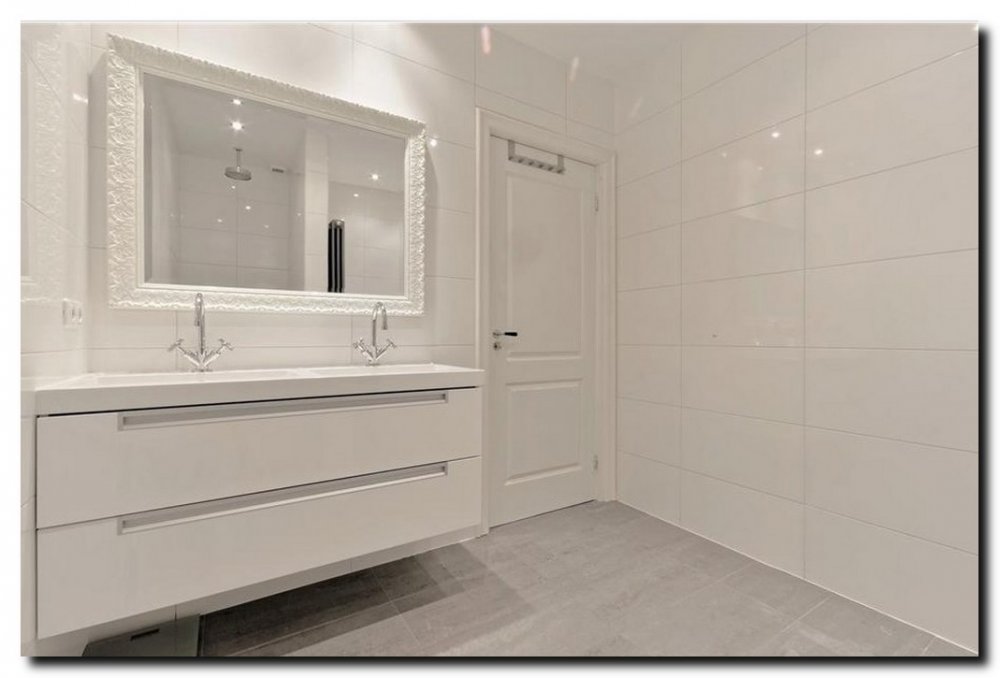 8690w Mirror Prague White gloss