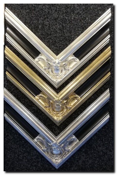 9.2521F60001sb Mirror Basilio Silver-Black