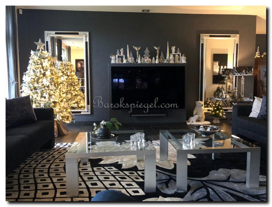 9.2521F60001sb Mirror Basilio Silver-Black