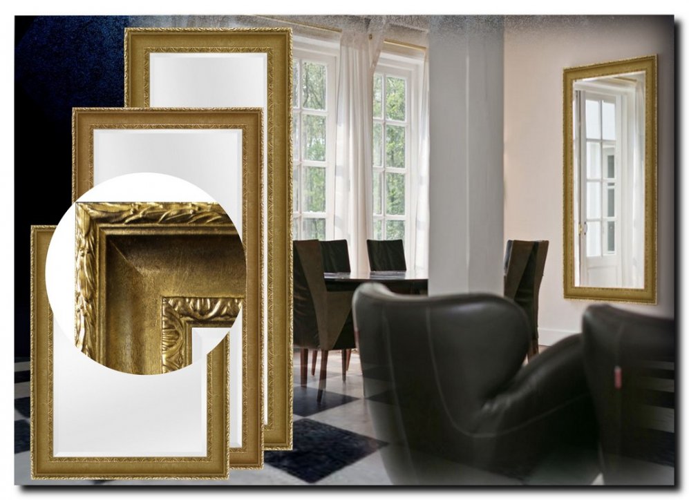 9.2531ag Mirror Leonardo Antiquegold