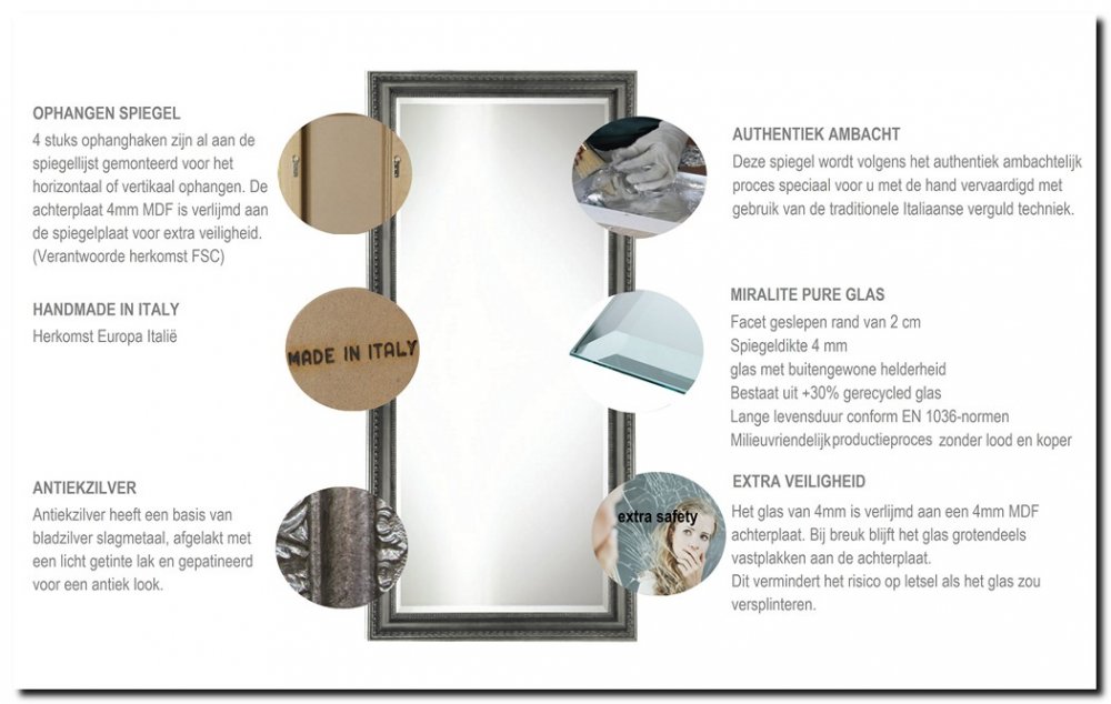 9.2561as Mirror Carlo Antiquesilver