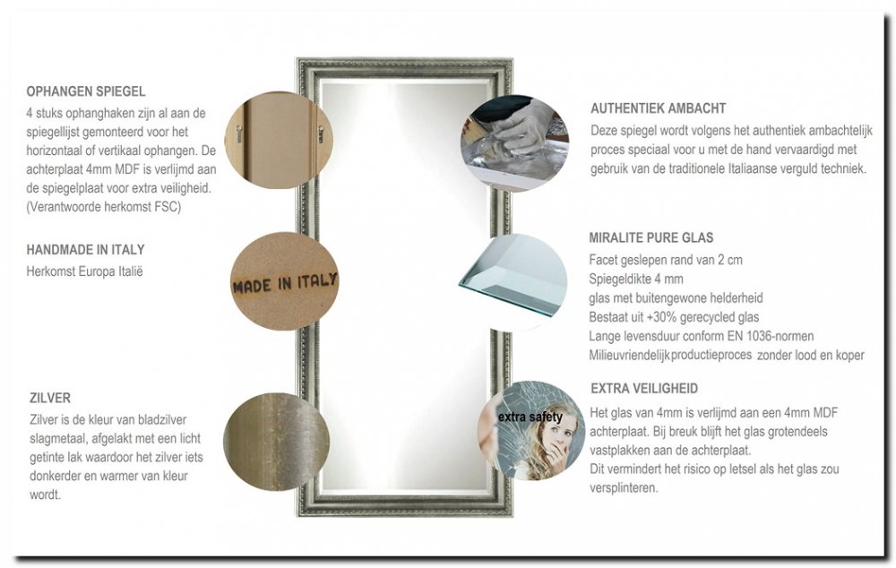 9.2561s Mirror Carlo Silver