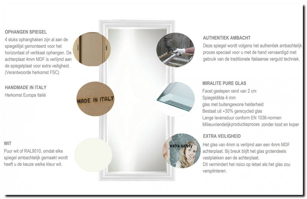 9.2561w Mirror Carlo White