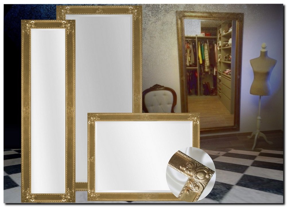 9.2596F60055+F0057ag Mirror Guido Antiquegold