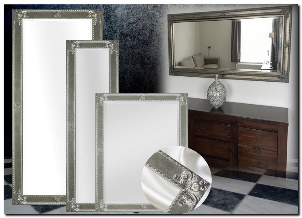 9.2596F60055+F0057as Mirror Guido Antiquesilver