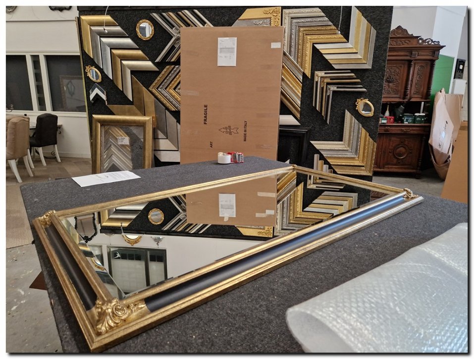 9.2600F0056agb Mirror Osvaldo Antiquegold-Black