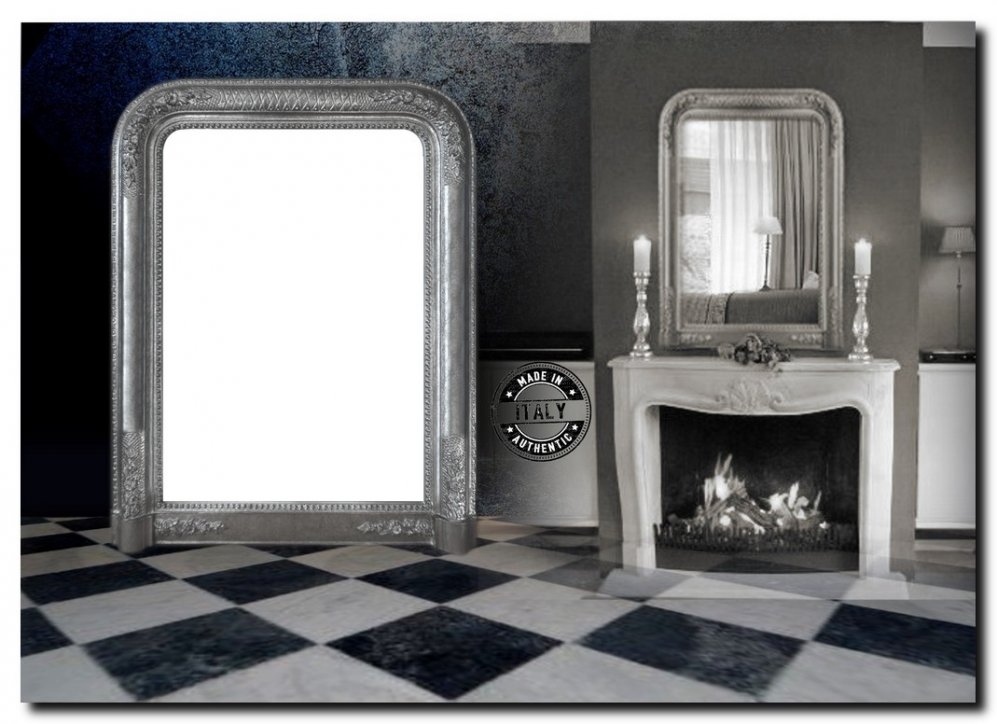 b7.0056-L-B Mirror Romeo Antiquesilver