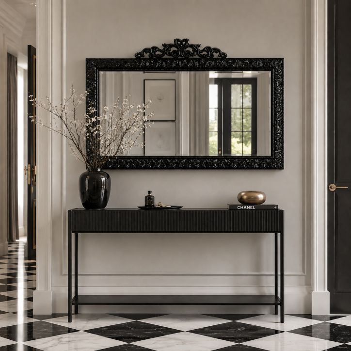 Muscorino 2 Mirror Vito Highgloss black 93x139cm
