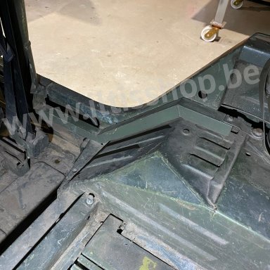 Kabelgoot radiowagen - gebruikt. Cable duct radio car - used.