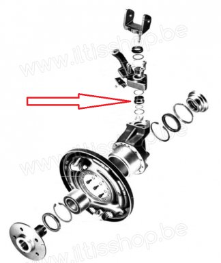 A0496-K1-2 Bearing bush upper trunion - new.