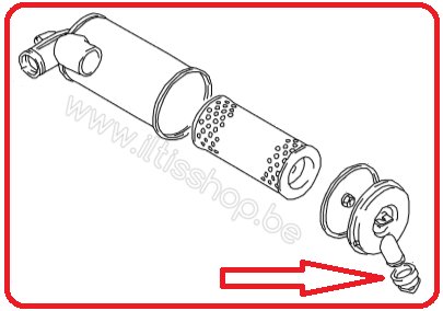 A0895-K3-5 Drain rubber air filter housing - new.