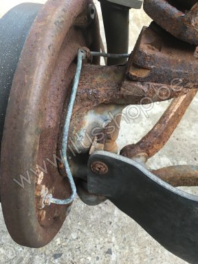 A1097-R7-4 Brake line, brake pump left front - new.