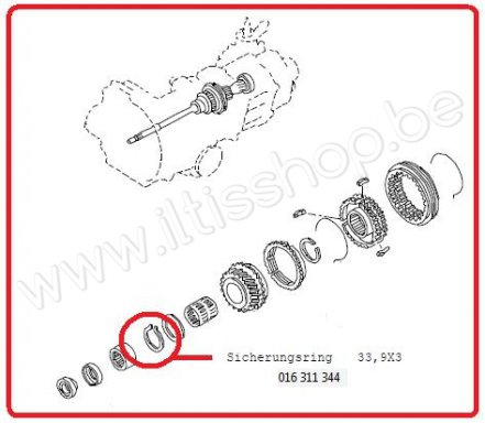A0059-K6-11 Locking ring - gearbox - new.