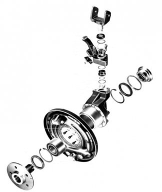 Set36 Overhaul set 4x upper trunion complete - new.