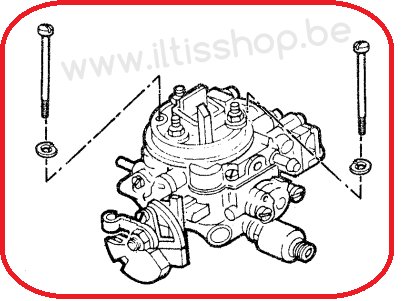 Set71 Carburetor bolt set - new.