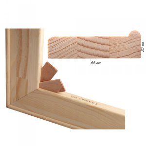 pSpie65icmg151-199 Stretcher Bar 65 mm — non-standard lengths 151–199 cm, with slot