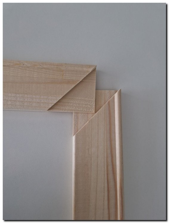 fSpie65 Pakket 60-95 Complete DIY Set incl. Hanging Brackets for Wide Stretcher Frame 65 mm up to 95 × 95 cm