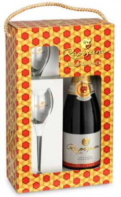 AMRA001P Raposeira Espumante Reserva Medium Dry + 2 Flûte glazen