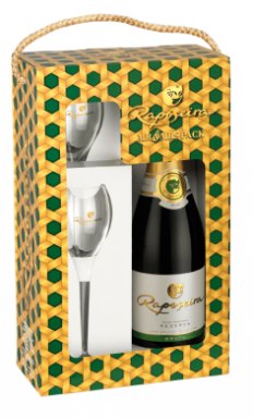 AMRA003P Raposeira Espumante Reserva Brut + 2 Flûte glazen