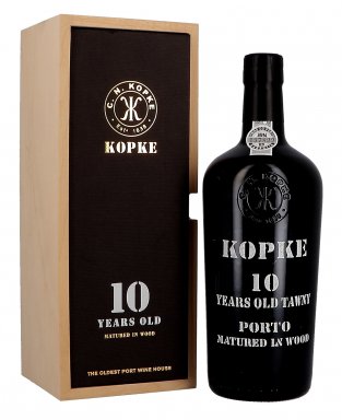 BvKPK003W Kopke Port 10 years Old Tawny Wooden Box