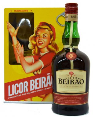 FO001C Licor Beiro and 1 balloon glass (gift box)